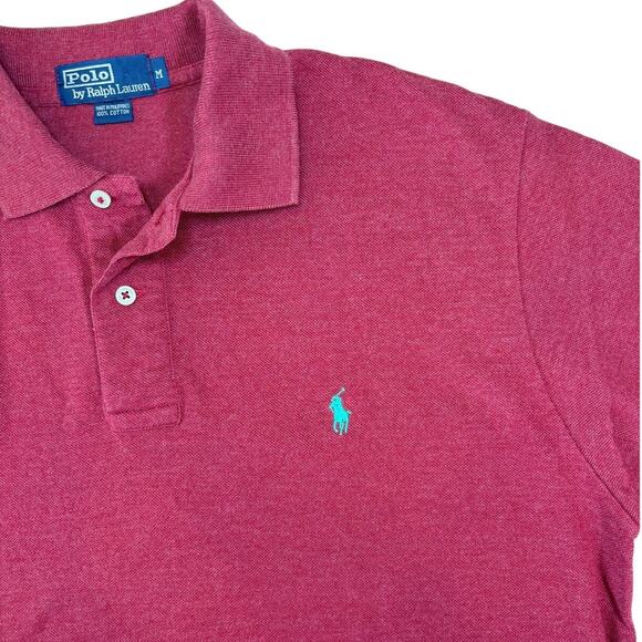 Polo Ralph Lauren Designer Short Sleeve Preppy 100% Cotton Polo Shirt Sz Medium - Picture 1 of 6